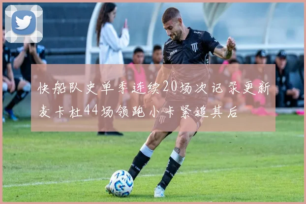 快船队史单季连续20场次记录更新麦卡杜44场领跑小卡紧追其后