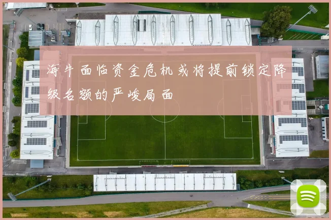 海牛面临资金危机或将提前锁定降级名额的严峻局面